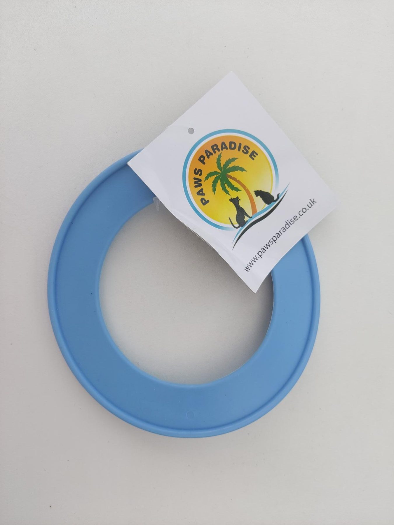 fling a ring frisbee blue
