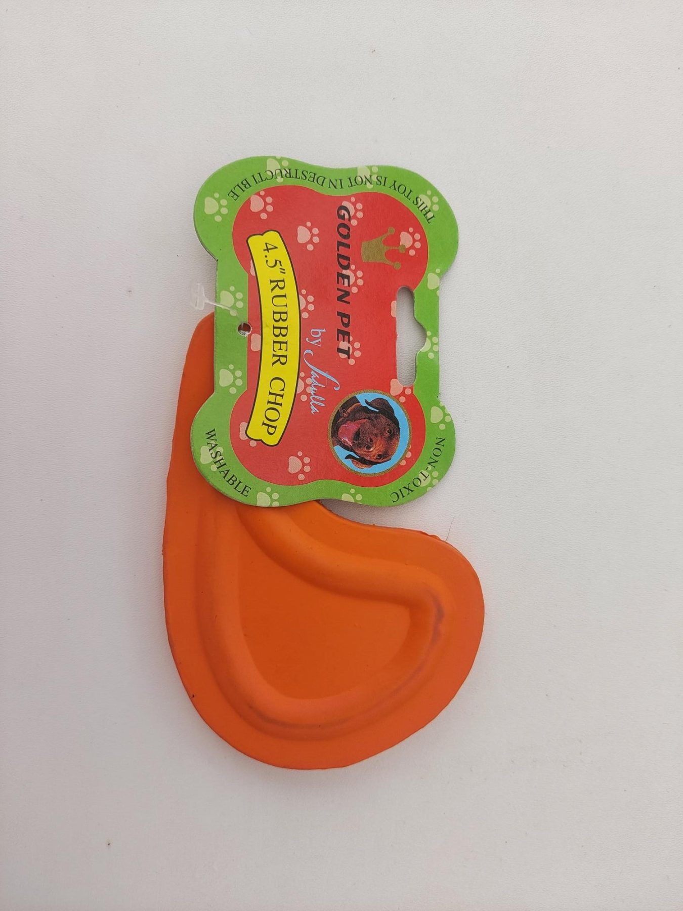 chew toy rubber chip red