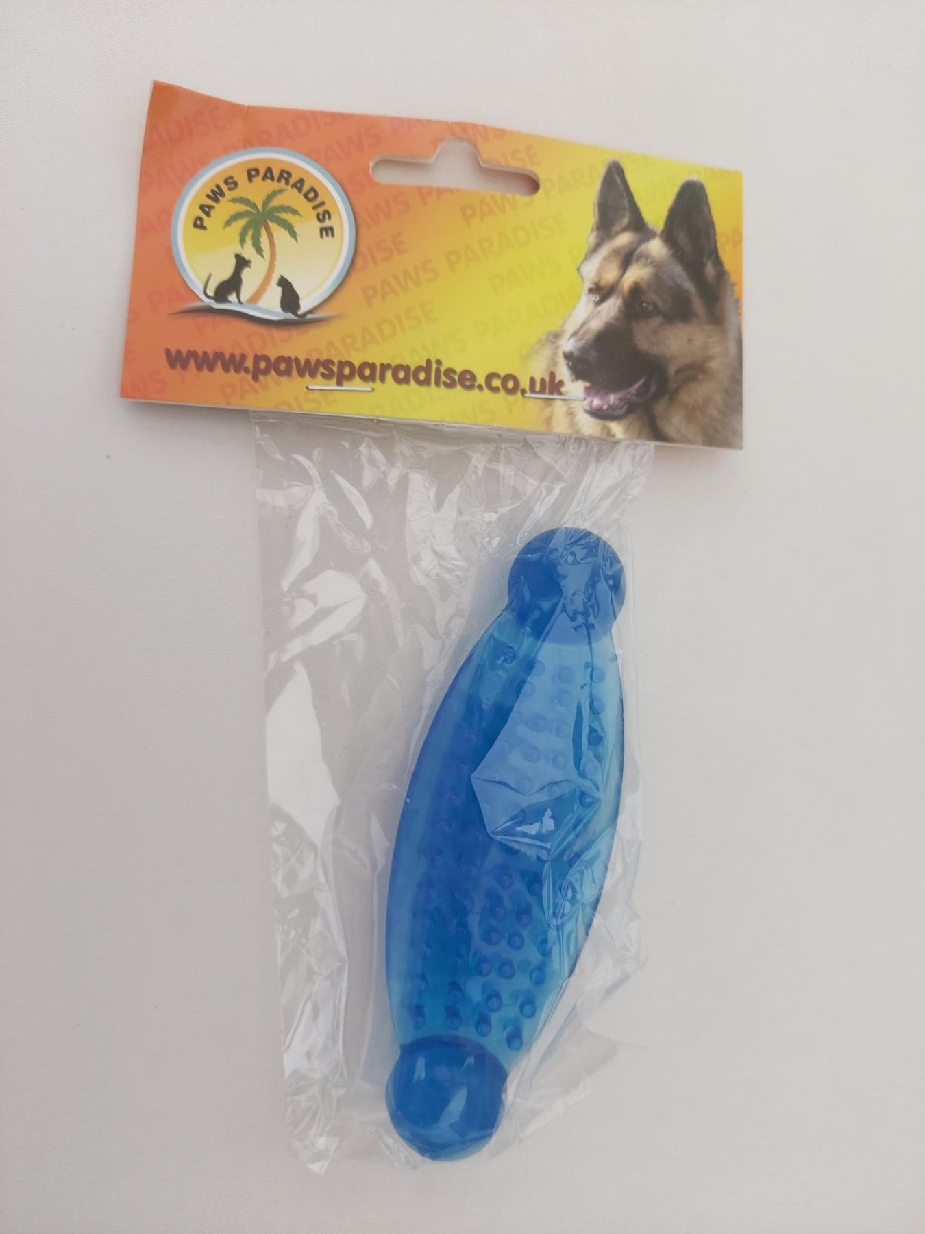 rubber chew toy blue