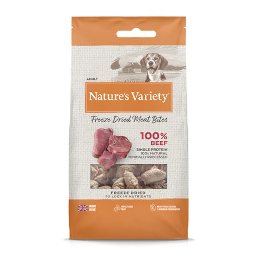 Natures Variety Freeze Dried Pure Beef Bites 20g