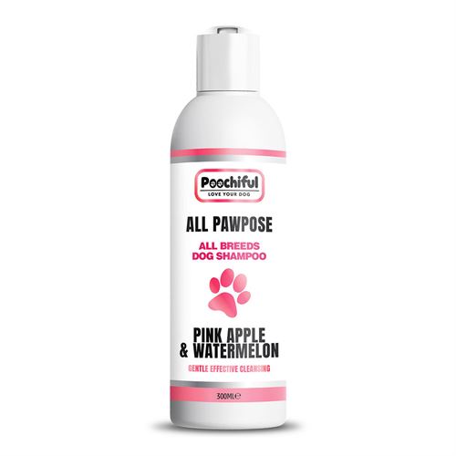 pink apple and watermelon poochiful all pawpose shampoo