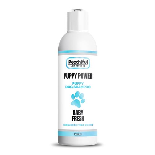 poochiful puppy power dog shampoo baby fresh 300ml